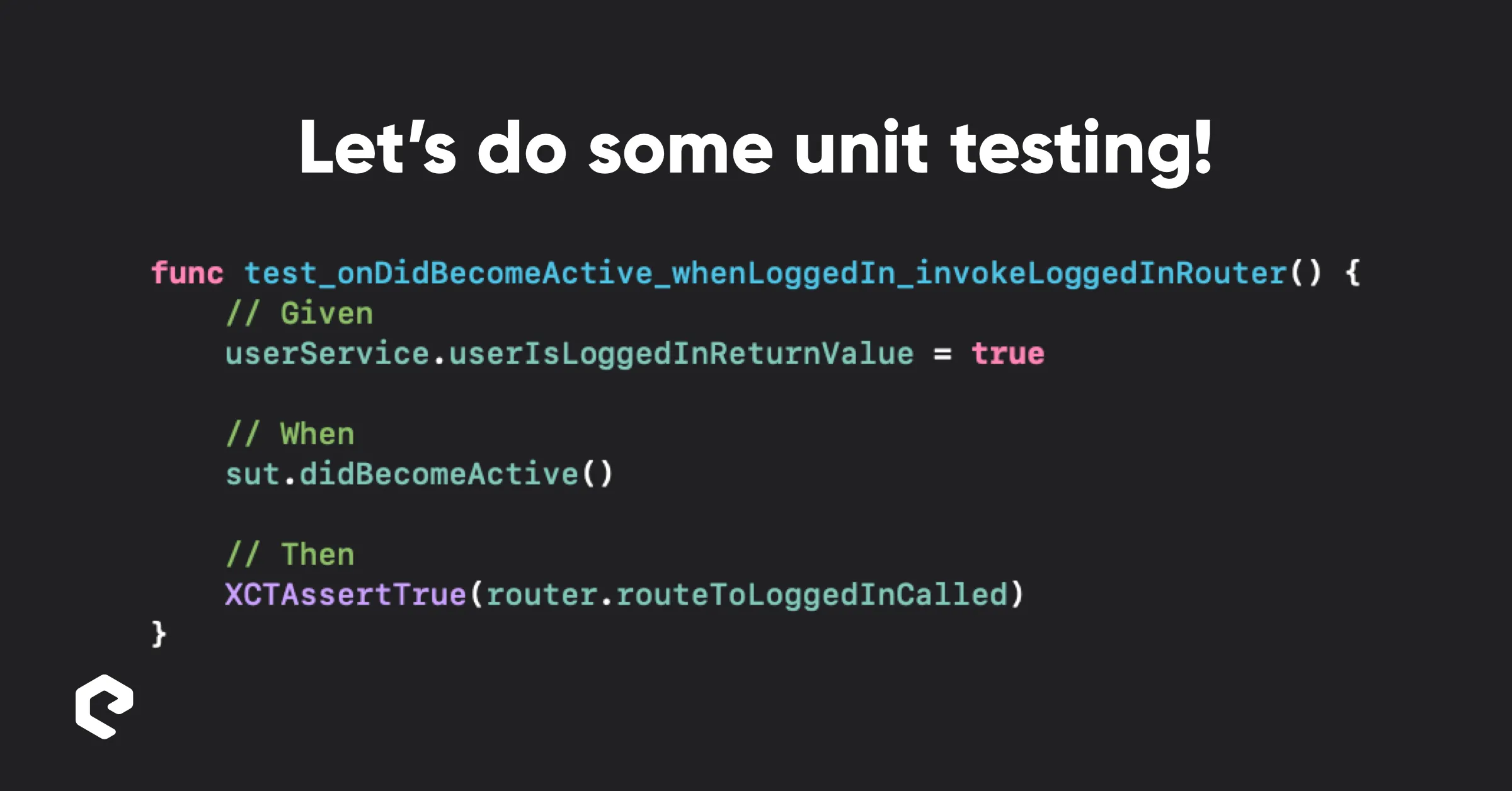 iOS Guide: Unit testing business logic with RIBs and Sourcery