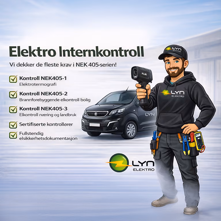 El-sjekk utført av LYN Elektro
