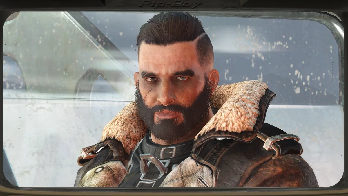 El Elder Arthur Maxson, líder de la Hermandad del Acero, a bordo del Prydwen en Fallout 4