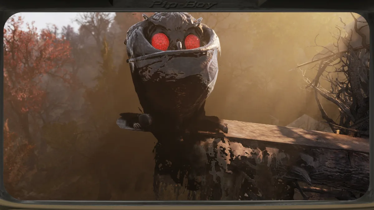 El Hombre polilla (Mothman), el críptido alado de ojos rojos de Fallout 76