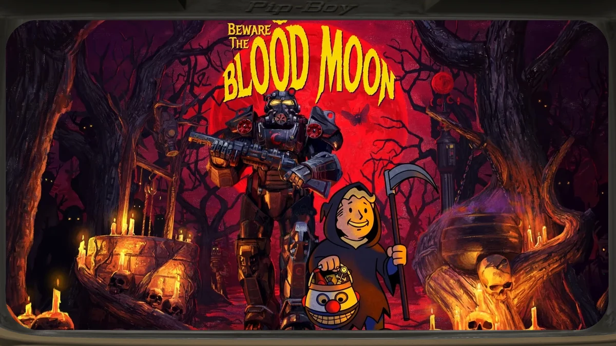 Arte oficial de la temporada 26 de Fallout 76, Beware the Blood Moon