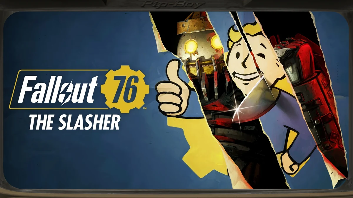 Arte oficial de la actualizacion The Slasher de Fallout 76