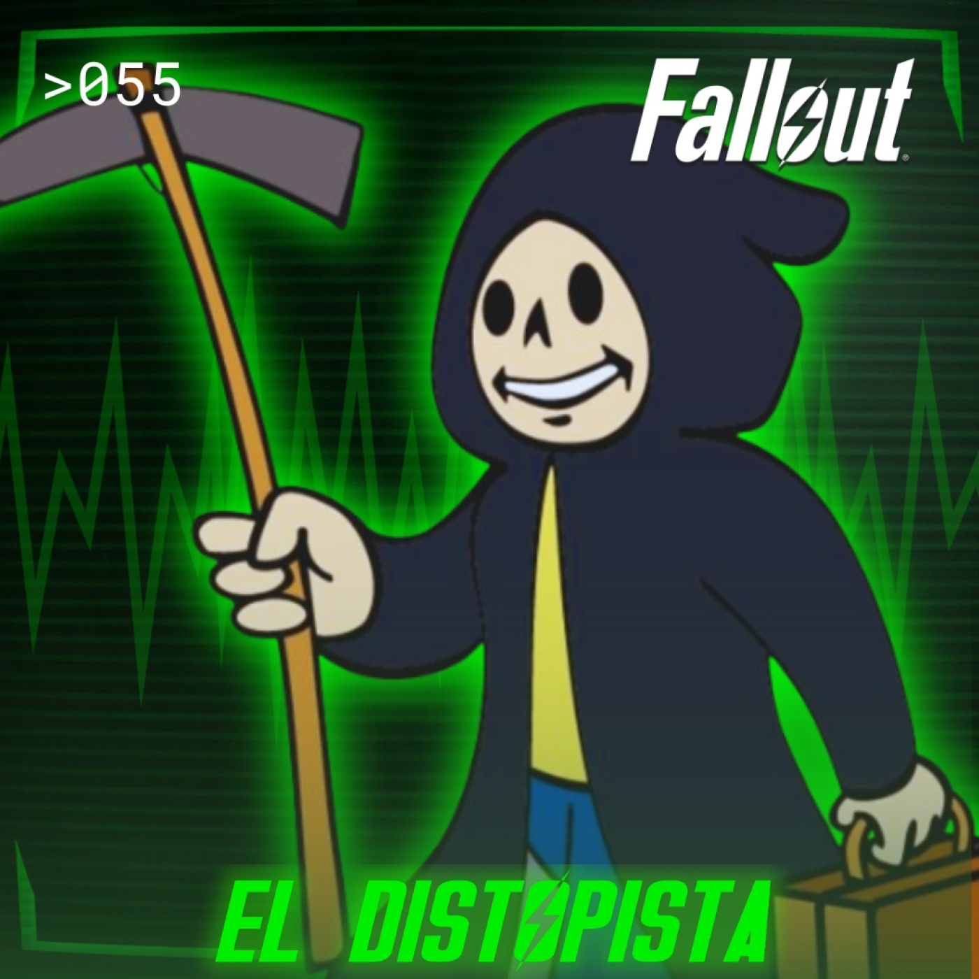 Carátula del episodio 055 de El Distopista sobre películas y videojuegos de terror distópico y postapocalíptico para ver en Halloween