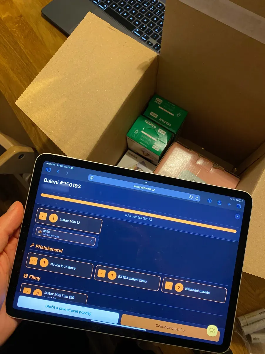 Instapujcovna Baleni