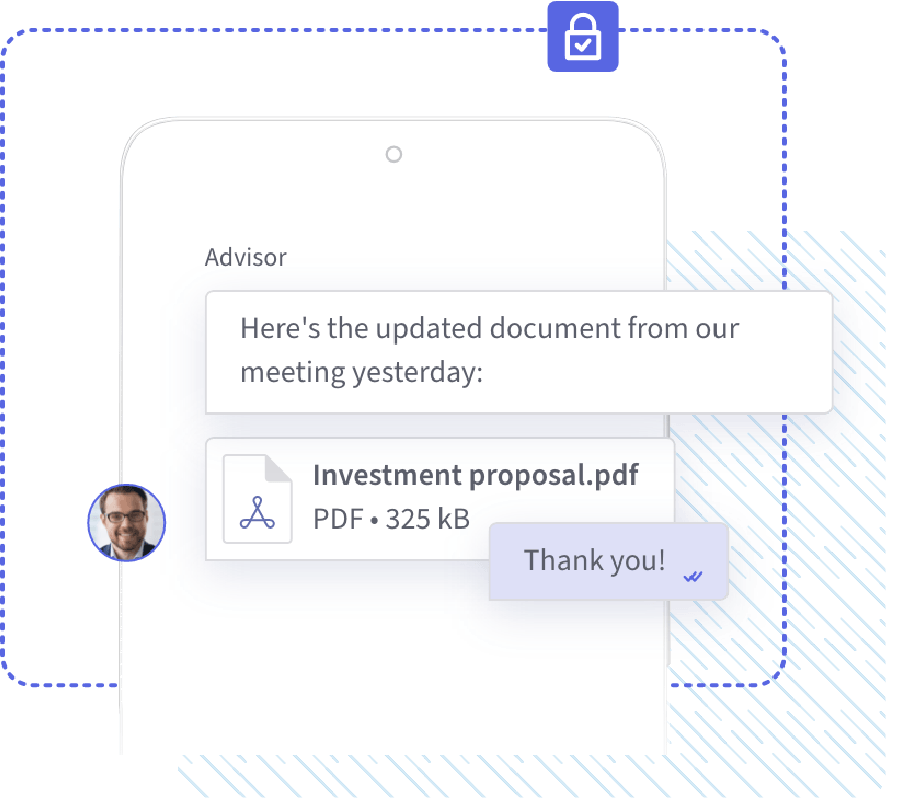 Secure Messenger for wealth management