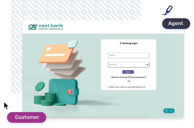 CA next bank Co-Browsing