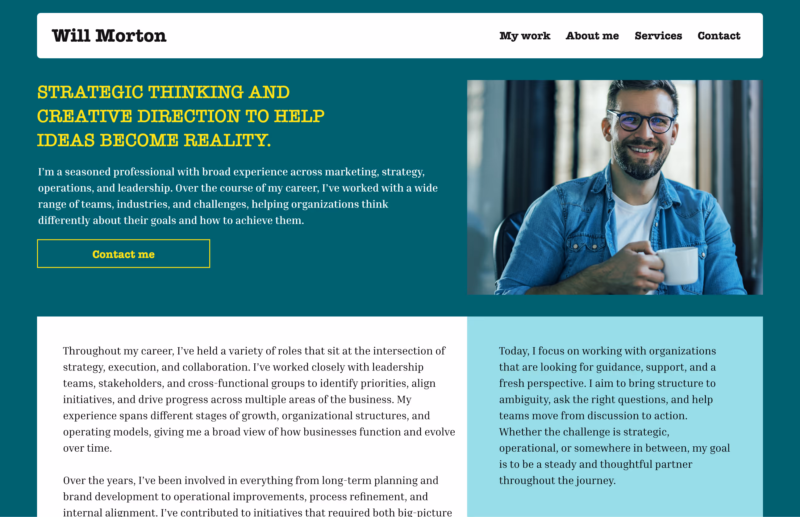 Website homepage of Eva Kutzler Coaching & Consulting featuring a woman on an escalator with text promoting leadership and team growth coaching services and a call-to-action button to book a discovery call.