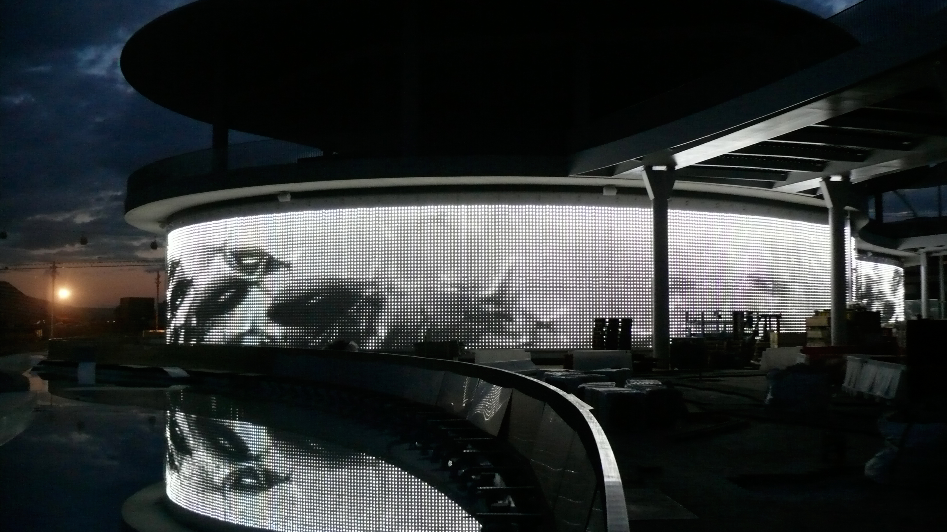 Wall of Africa LED façade, animated content detail