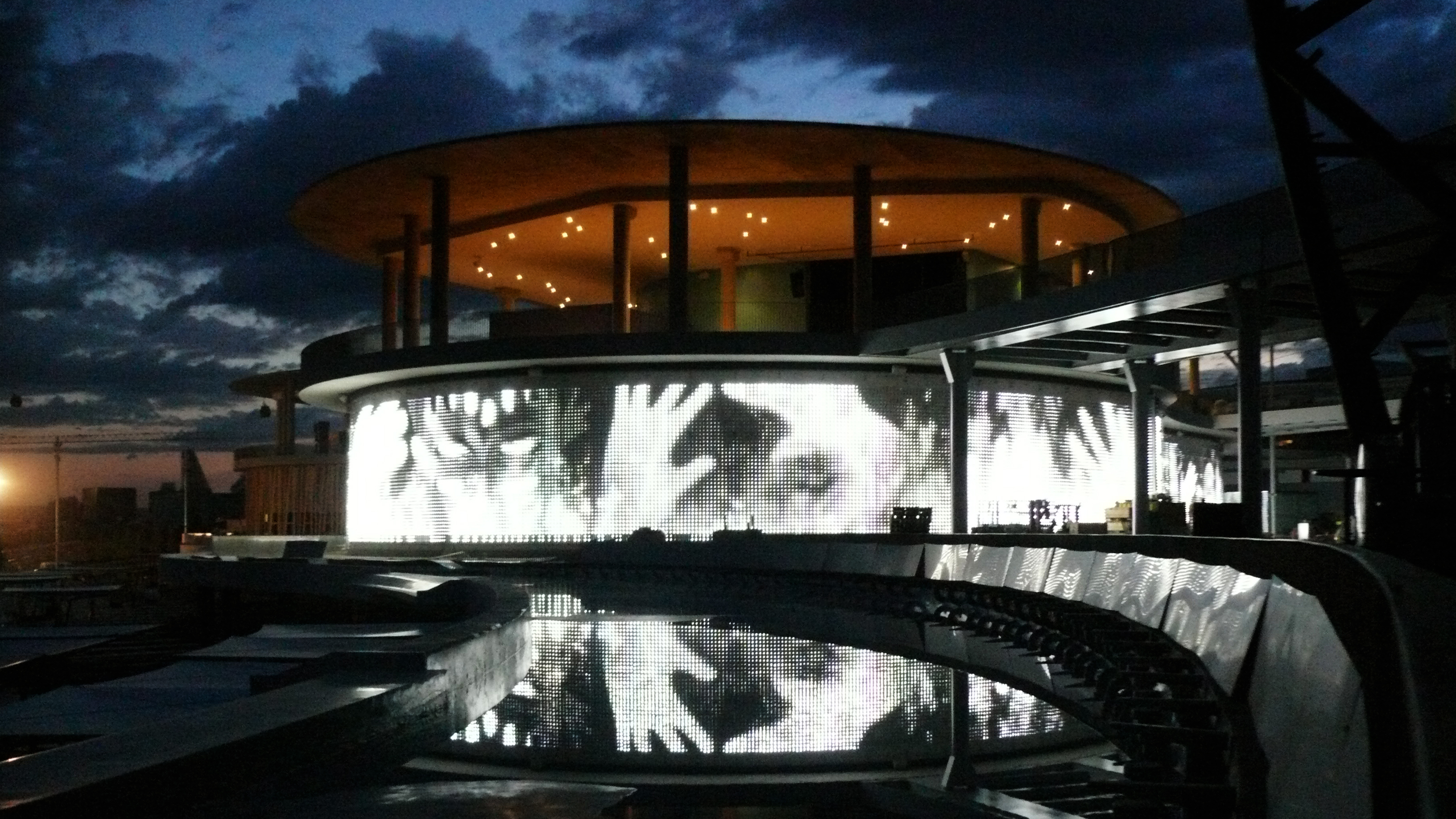 Wall of Africa LED façade, animated content detail