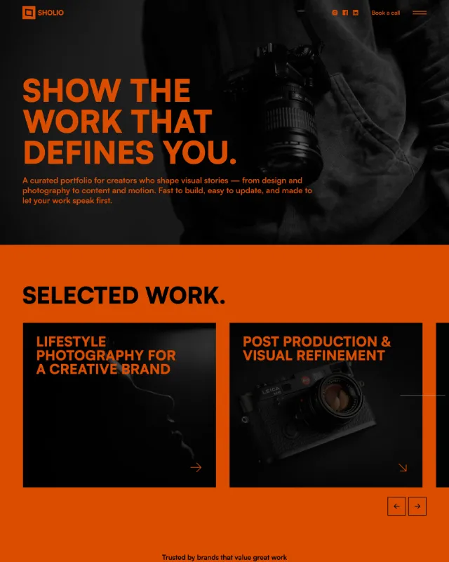 Website homepage of Bizee showing business service promotion, two images of a modern office building interior and a business meeting, trusted partner logos, and business metrics summary with call-to-action buttons.