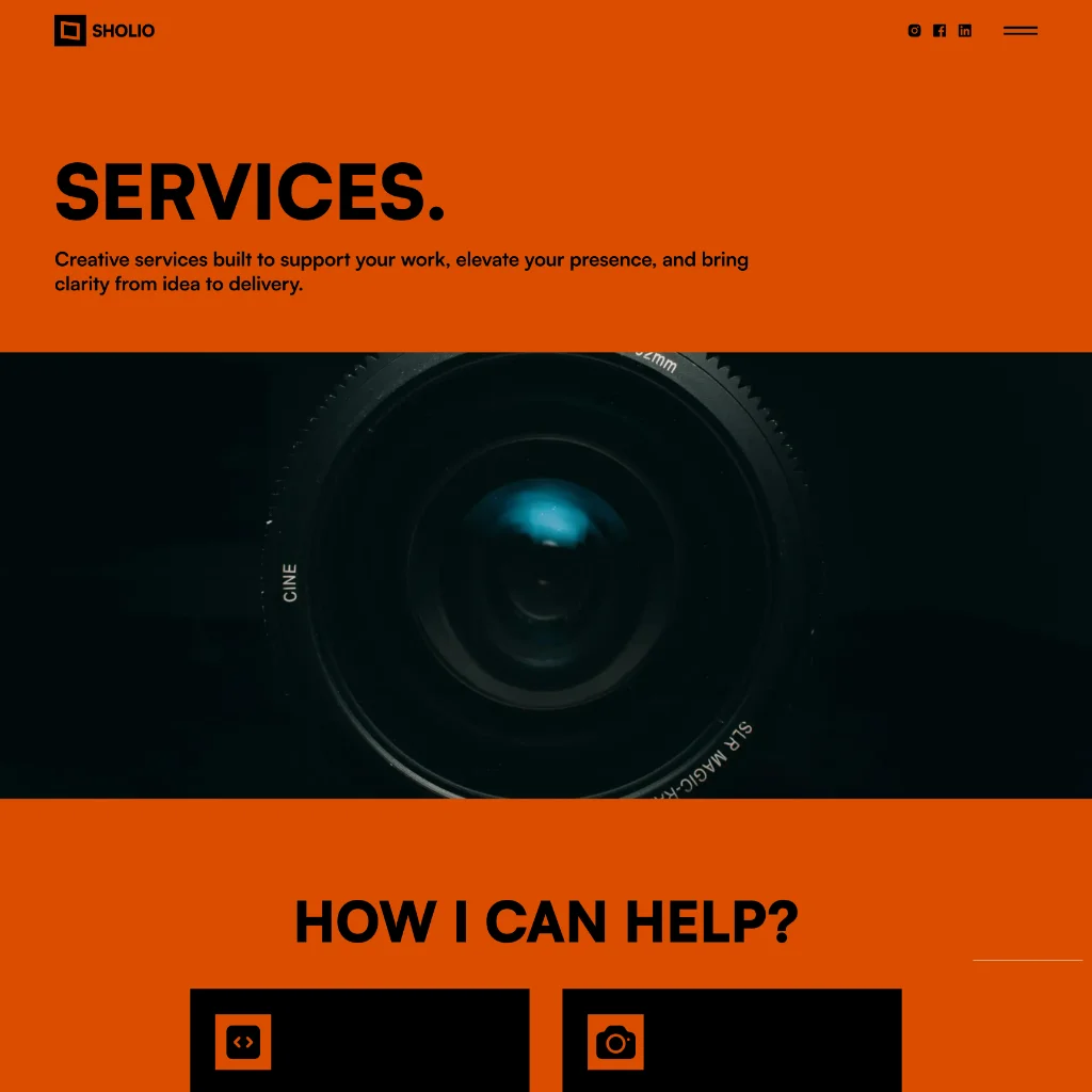 Website homepage with Bizzee logo, navigation menu, business headline, images of modern office and team meeting, and trusted partner logos.