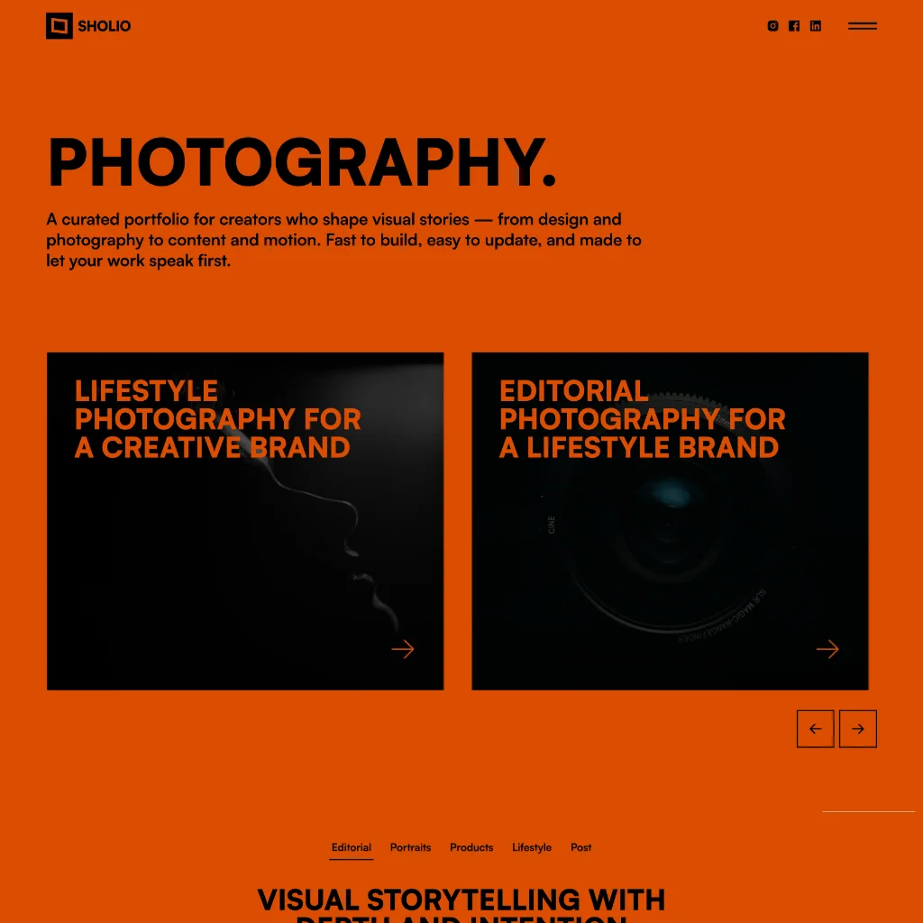 Website homepage with Bizzee logo, navigation menu, business headline, images of modern office and team meeting, and trusted partner logos.