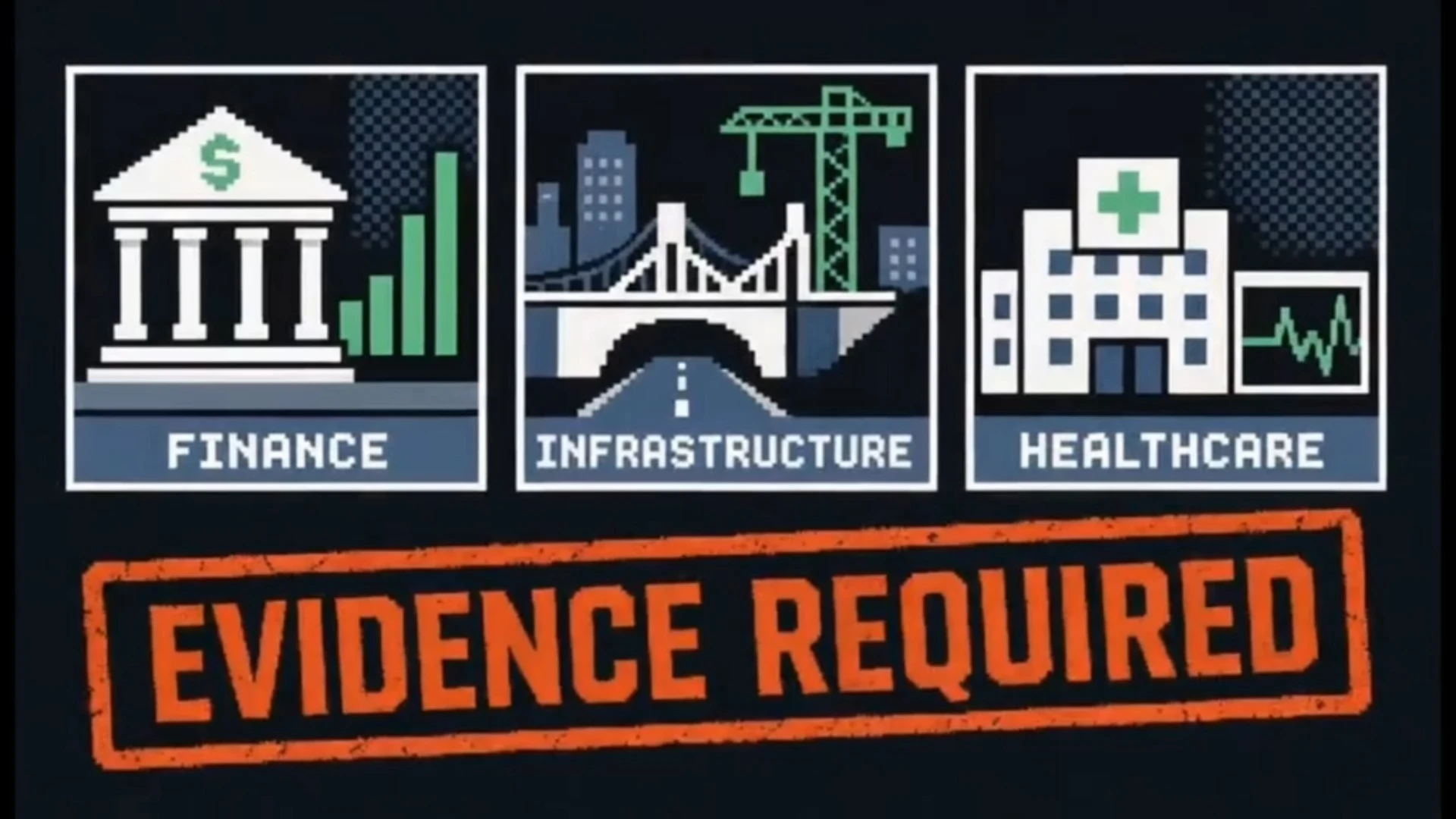 Enterprise AI decision intelligence requiring evidence-based recommendations across finance, critical infrastructure, and healthcare