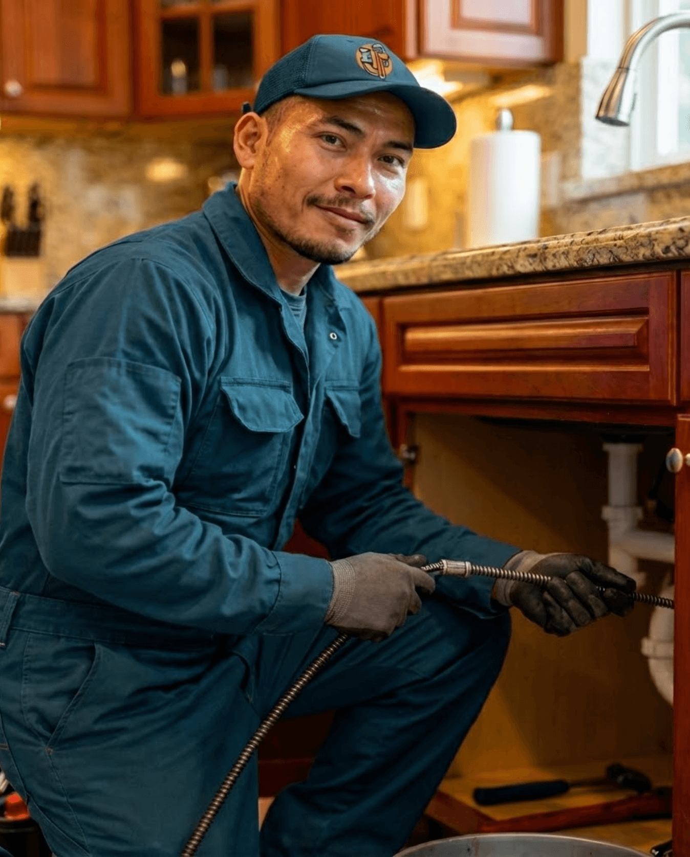 Clogged drain repair services in Houston, Texas. 