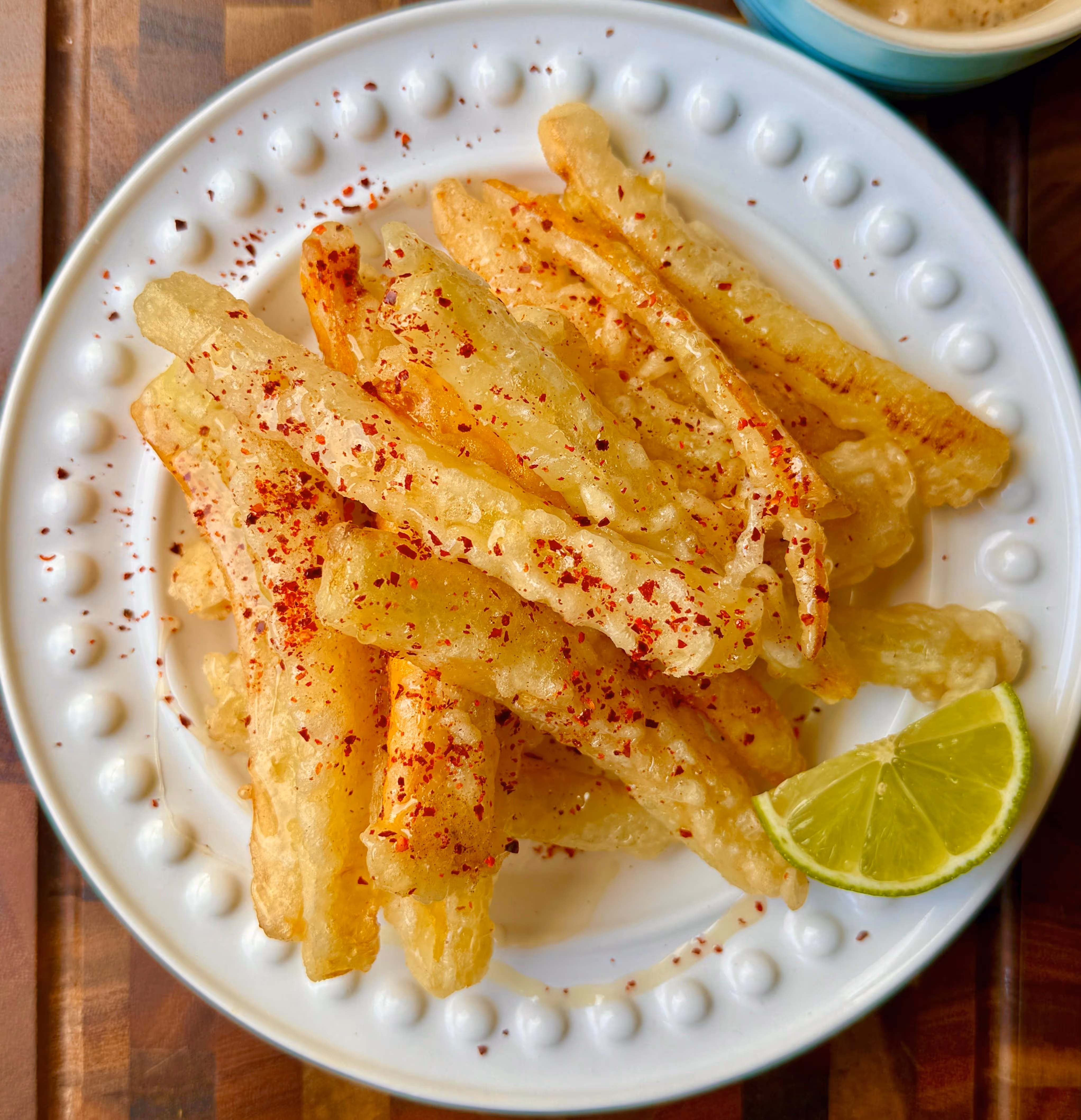 Courgette Fries with Lime & Black Garlic Mayo
