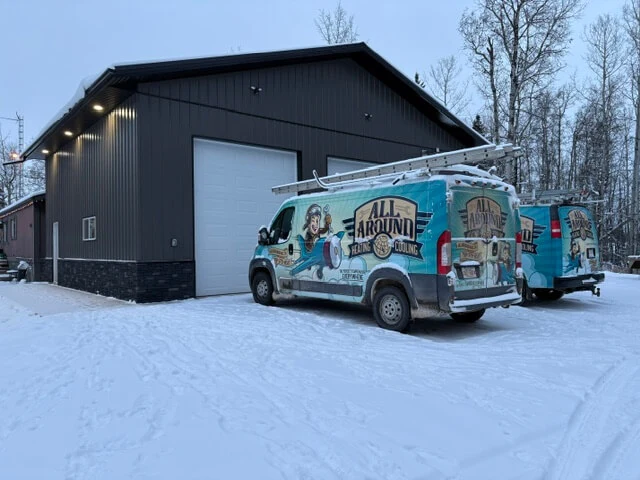 All Around Heating & Cooling service van.