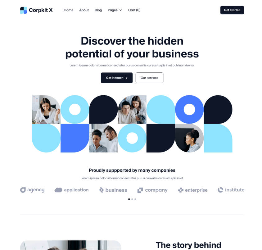Home V2 - Corpkit Webflow Template