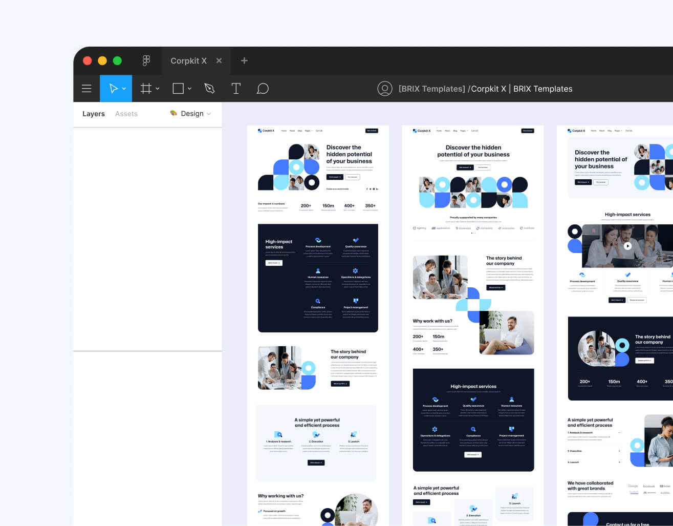 Figma File Included - Corpkit Webflow Template