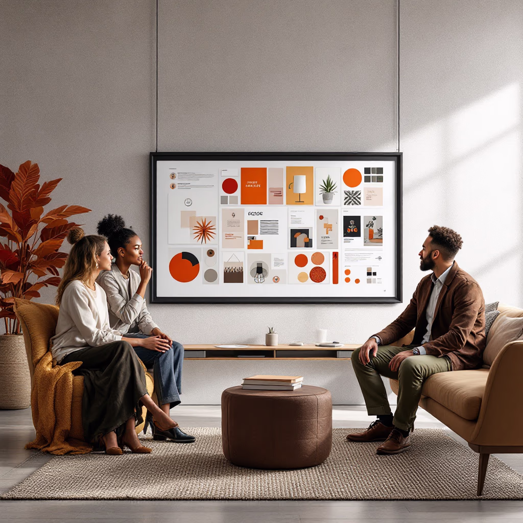 [team] image of teamwork in the studio (for a graphic design studio)