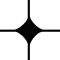 Black four-point star icon with rounded edges.