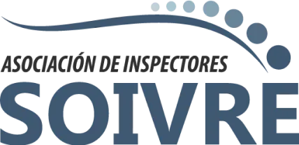 Logotipo de la Asociación de Inspectores SOIVRE con un diseño de curva y puntos ascendentes.