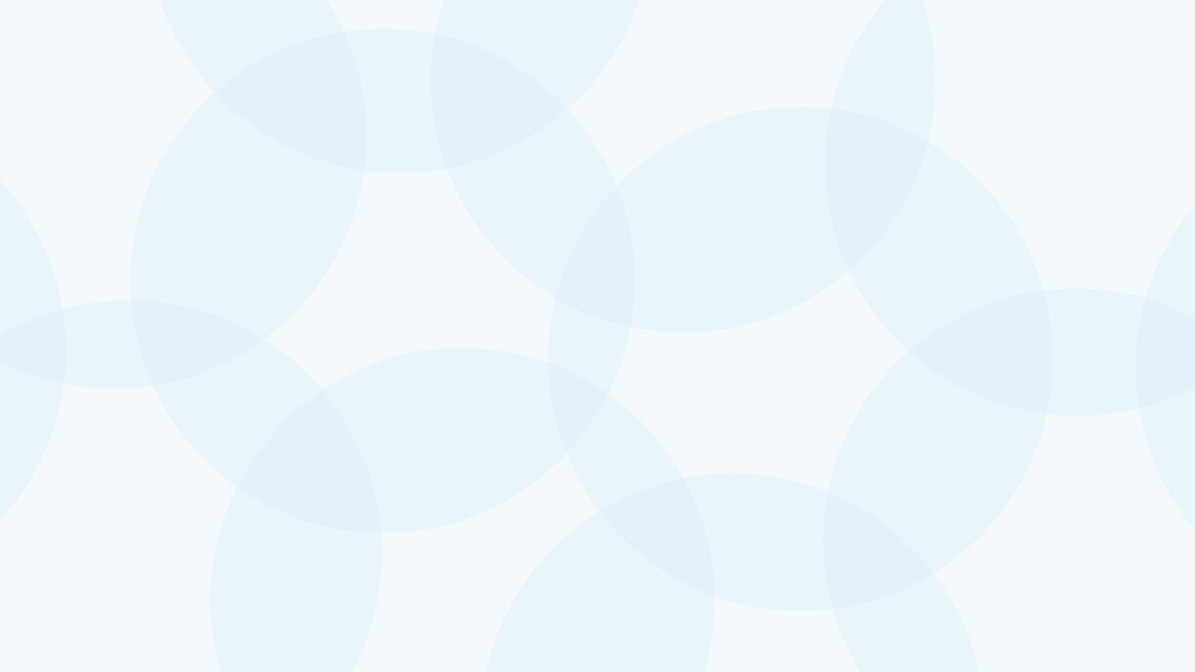 Fondo de color azul claro con formas ovaladas translúcidas superpuestas.