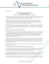 Letter from National Waste & Recycling Association dated February 9, 2023, addressed to Environmental Protection Agency about Renewable Fuels Standard.