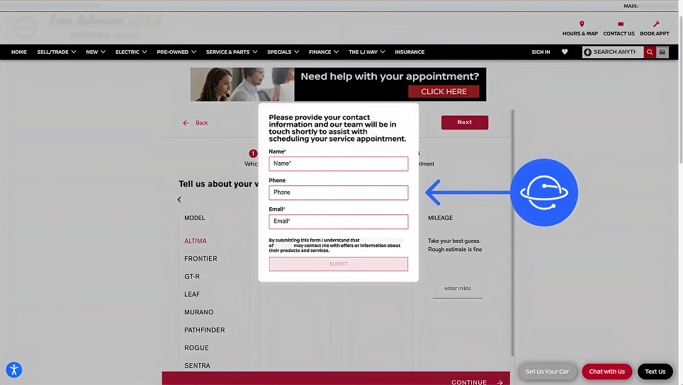 An image showing how forms works with Orbee