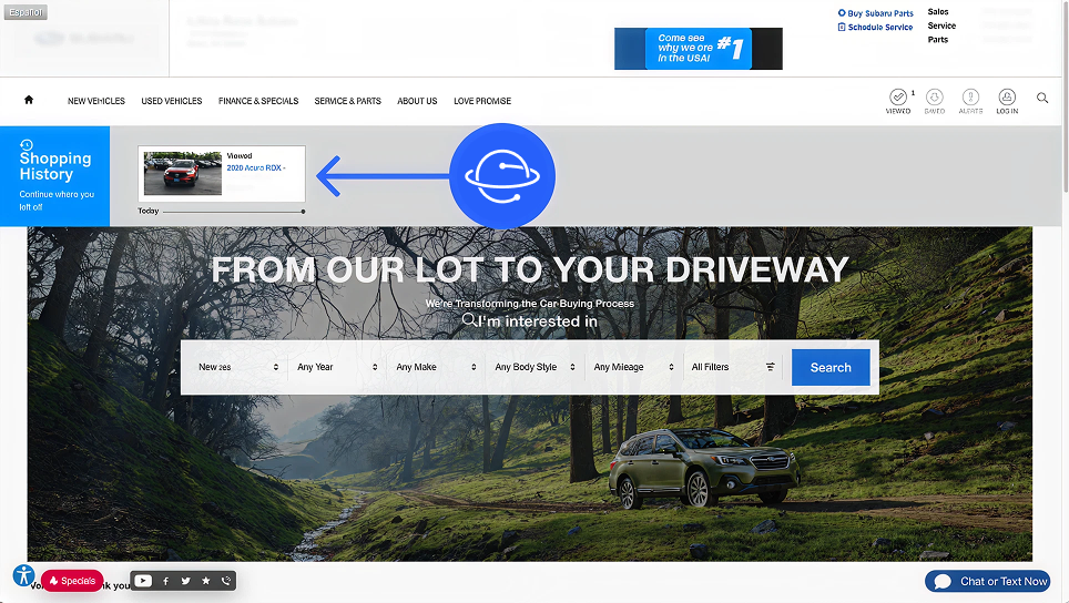 An image showing how Orbee works with banners in your site