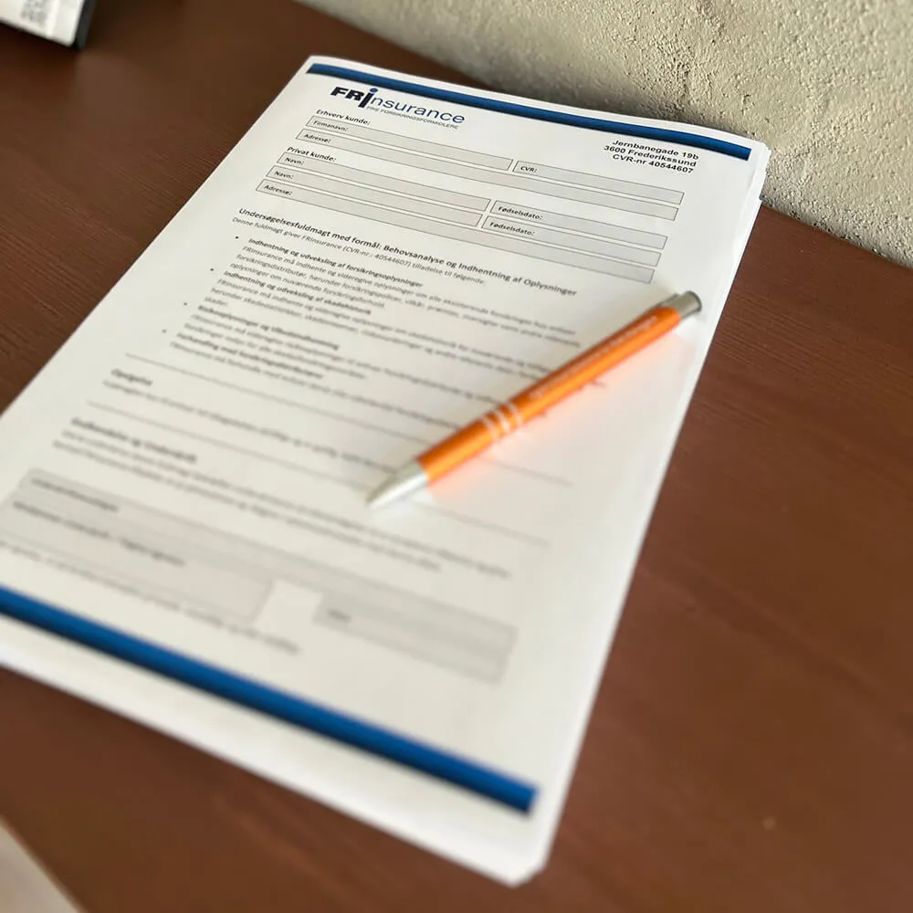 Kontrakt FRInsurance