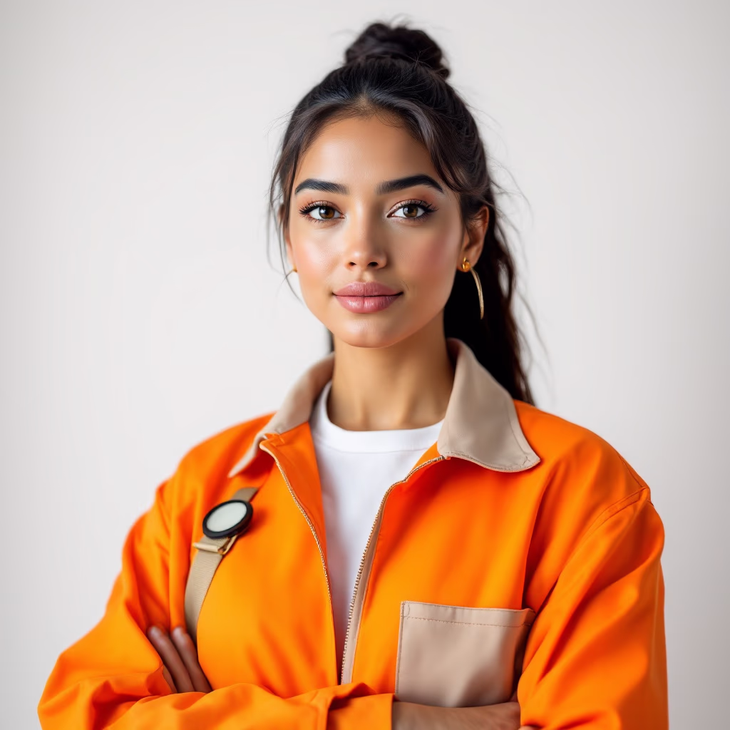 [headshot] image of customer (for a courier & delivery service)