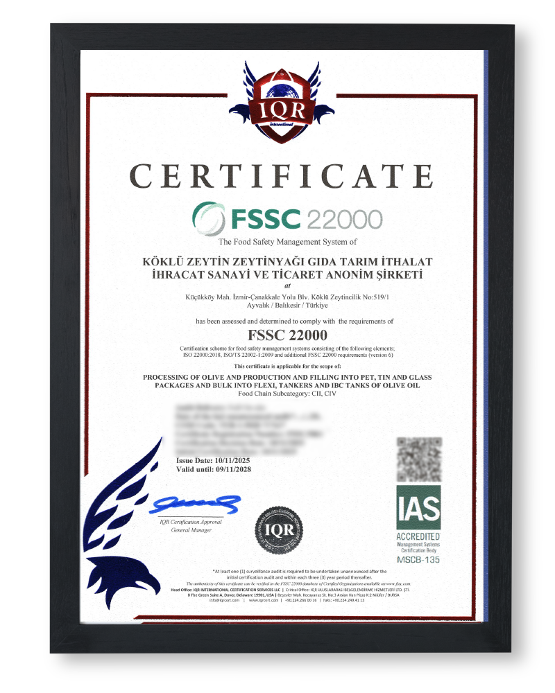 FSSC Certificate