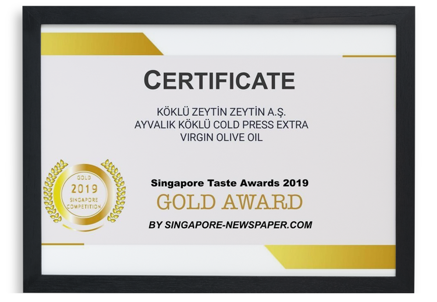 Singapore Taste awards 2019