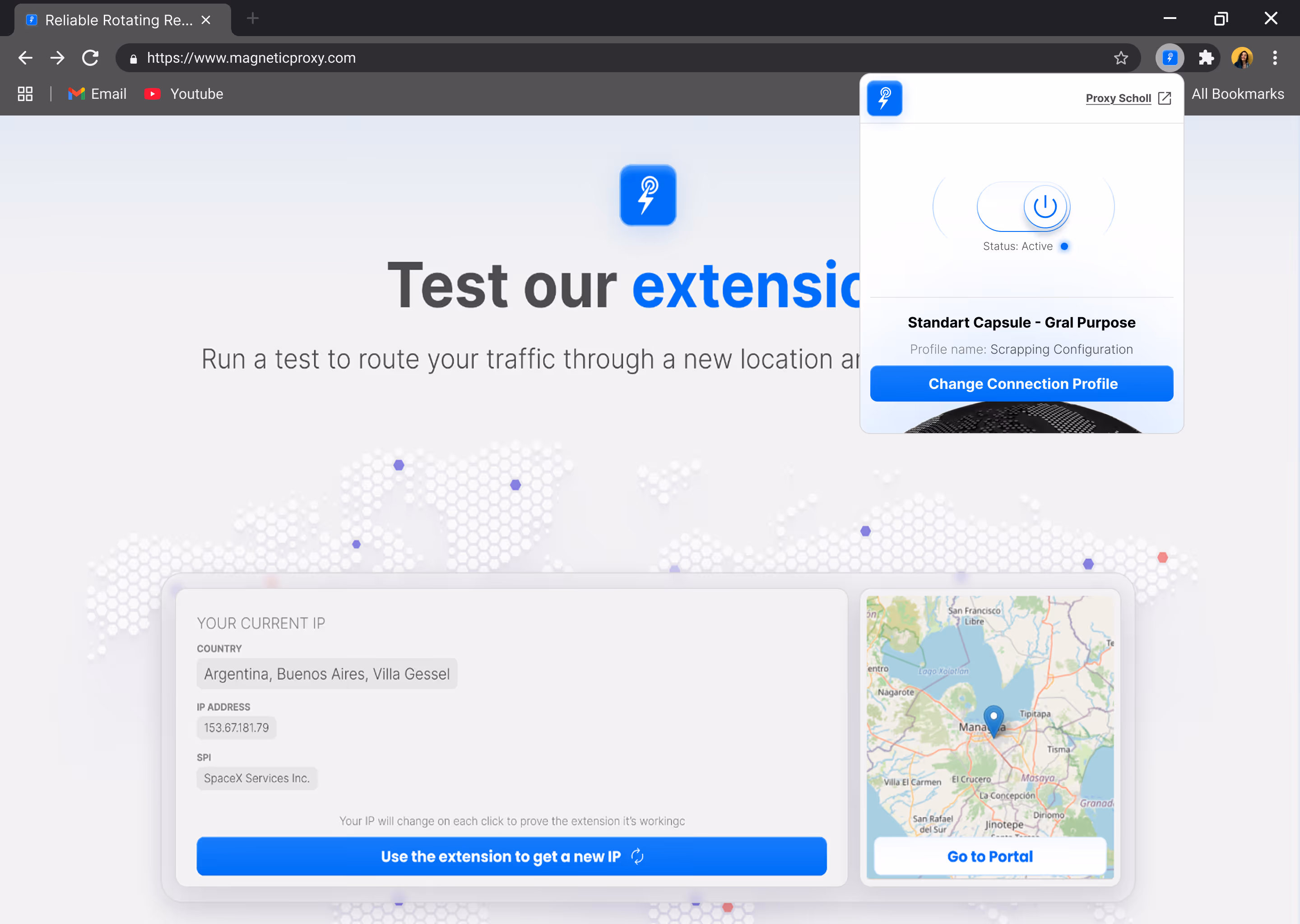 Magnetic Proxy Chrome Extension