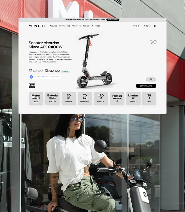 Soluciones de diseño visual sofisticado para minca electric.