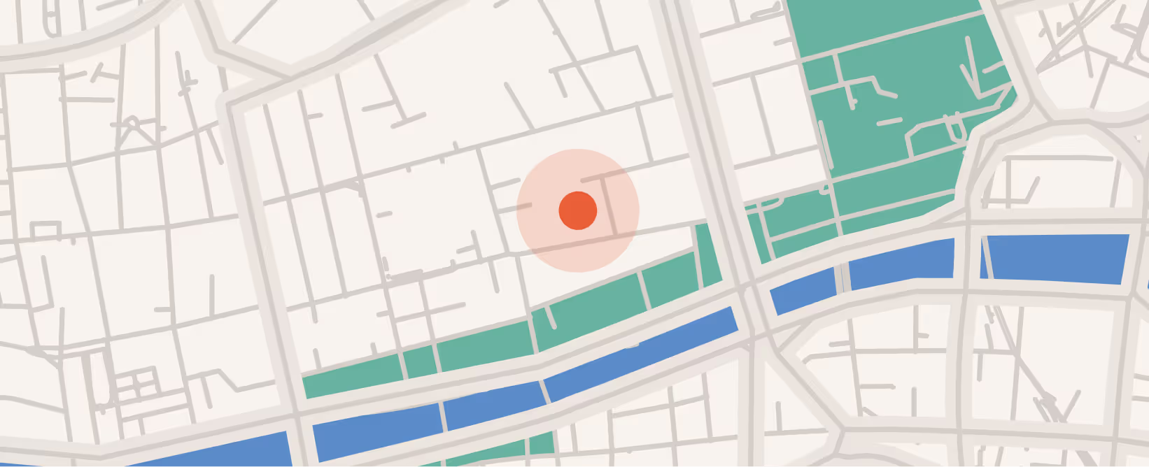 Location of the Organization on a map