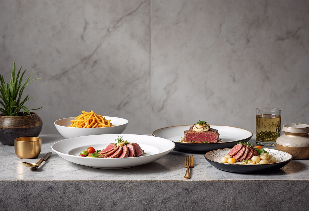 image of kitchen during service (for a fine dining restaurant)