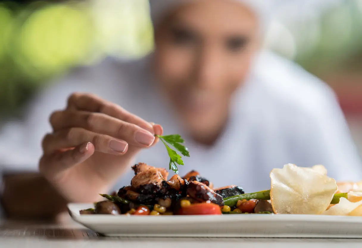 image of signature dish for a fine dining restaurant