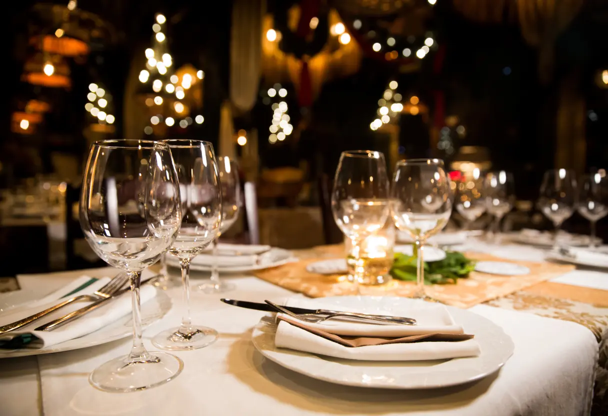 subject/scene: fine dining experience