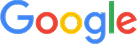 Google company logo with multicolored letters.