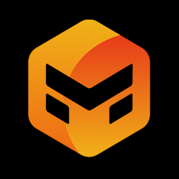 Marvelous Designer app logo with stylized M in black on an orange hexagon background.