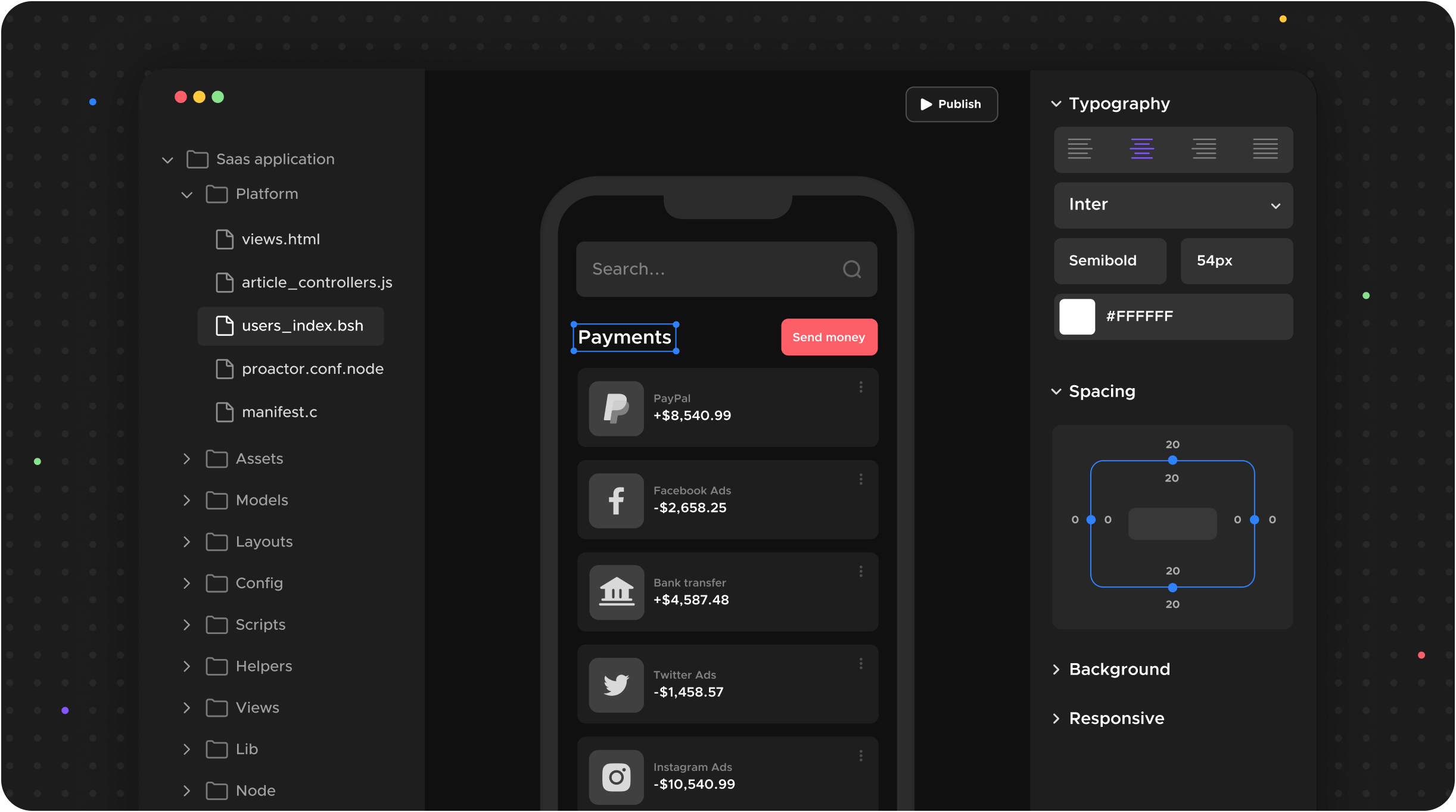 UI Builder - Sleek X Webflow Template