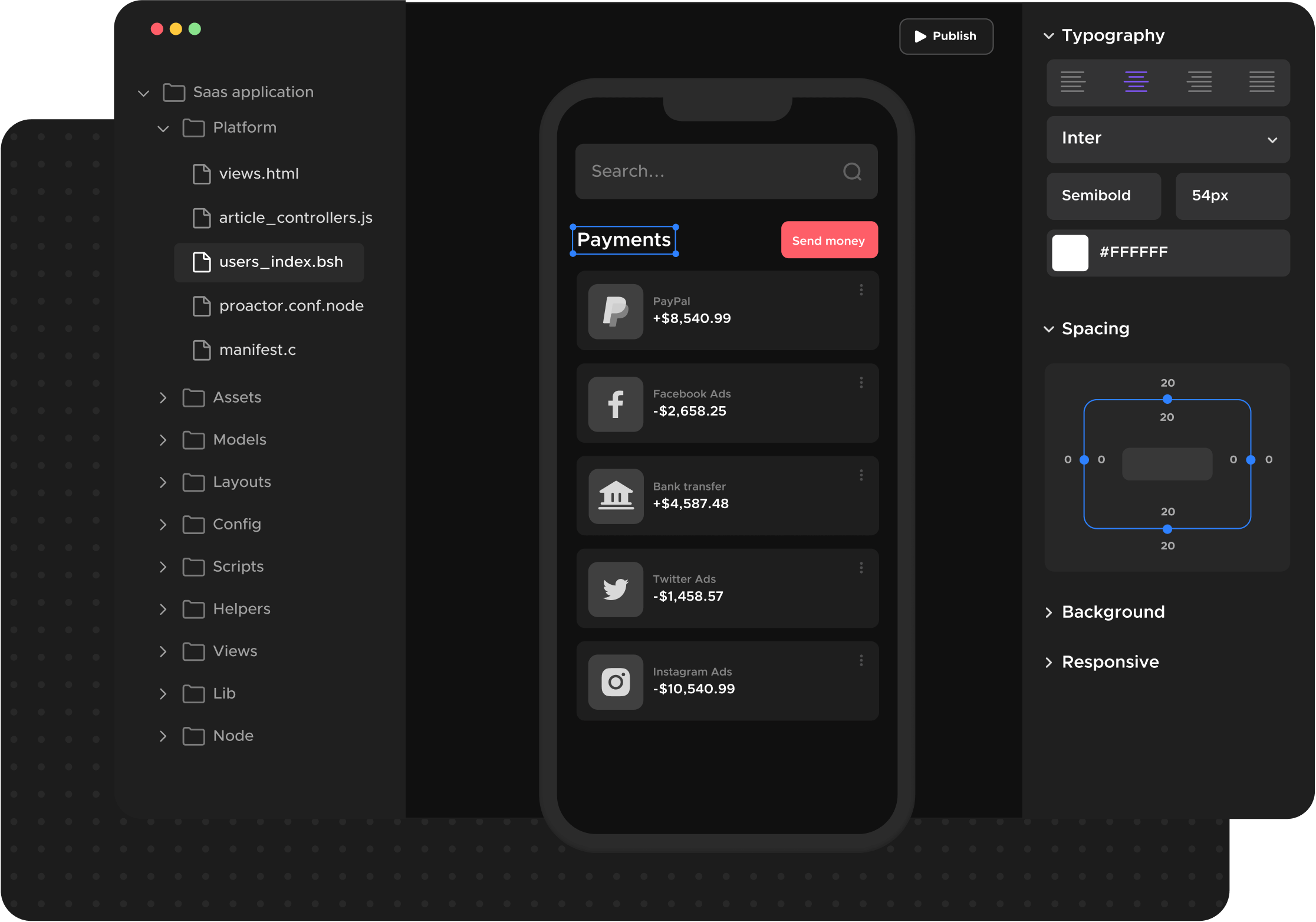 UI Builder - Sleek X Webflow Template