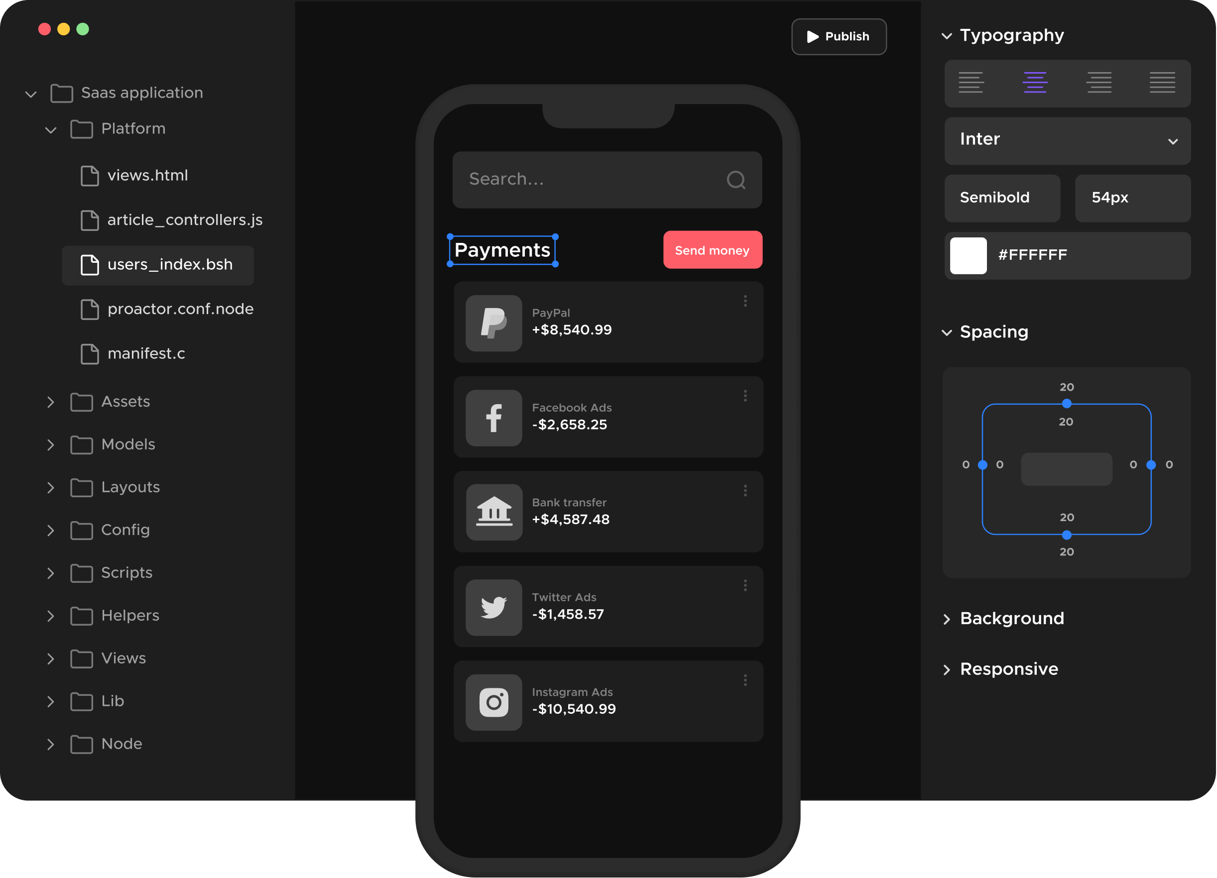 UI Builder - Sleek X Webflow Template