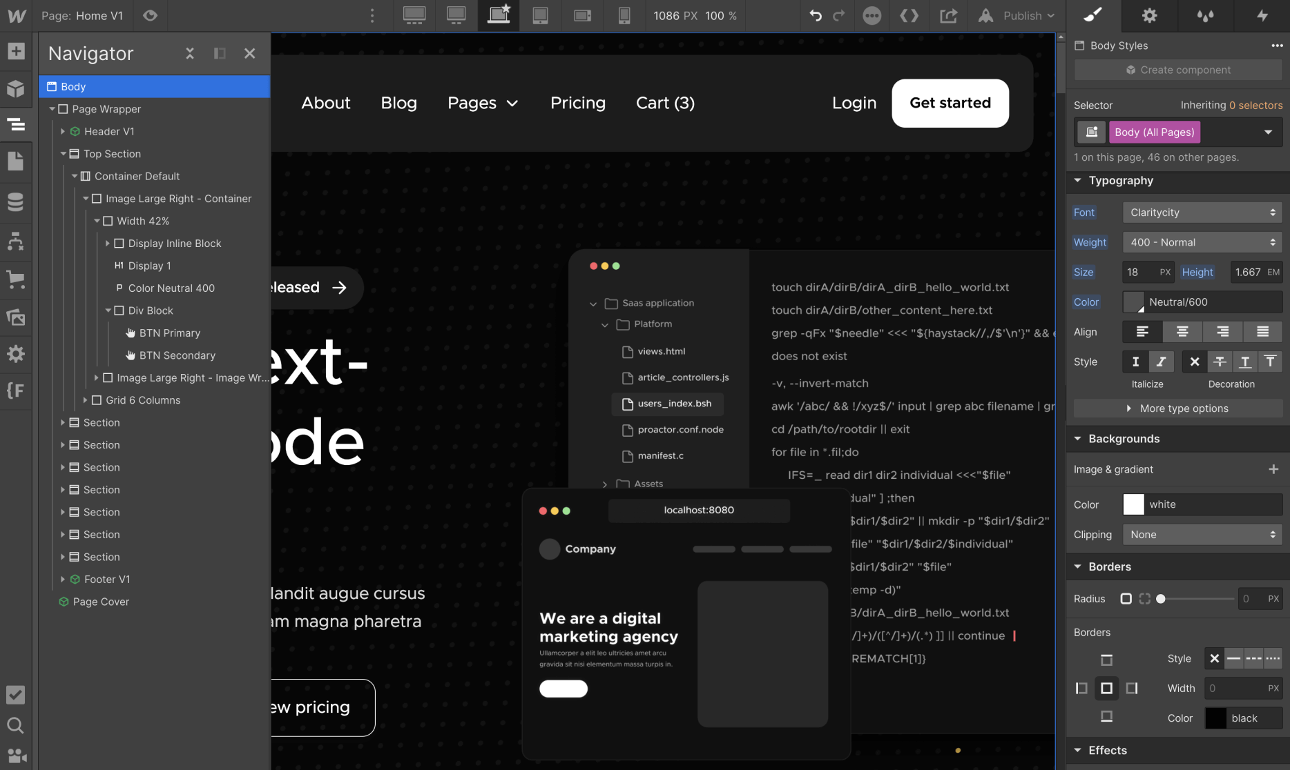 Typography - Sleek X Webflow Templates