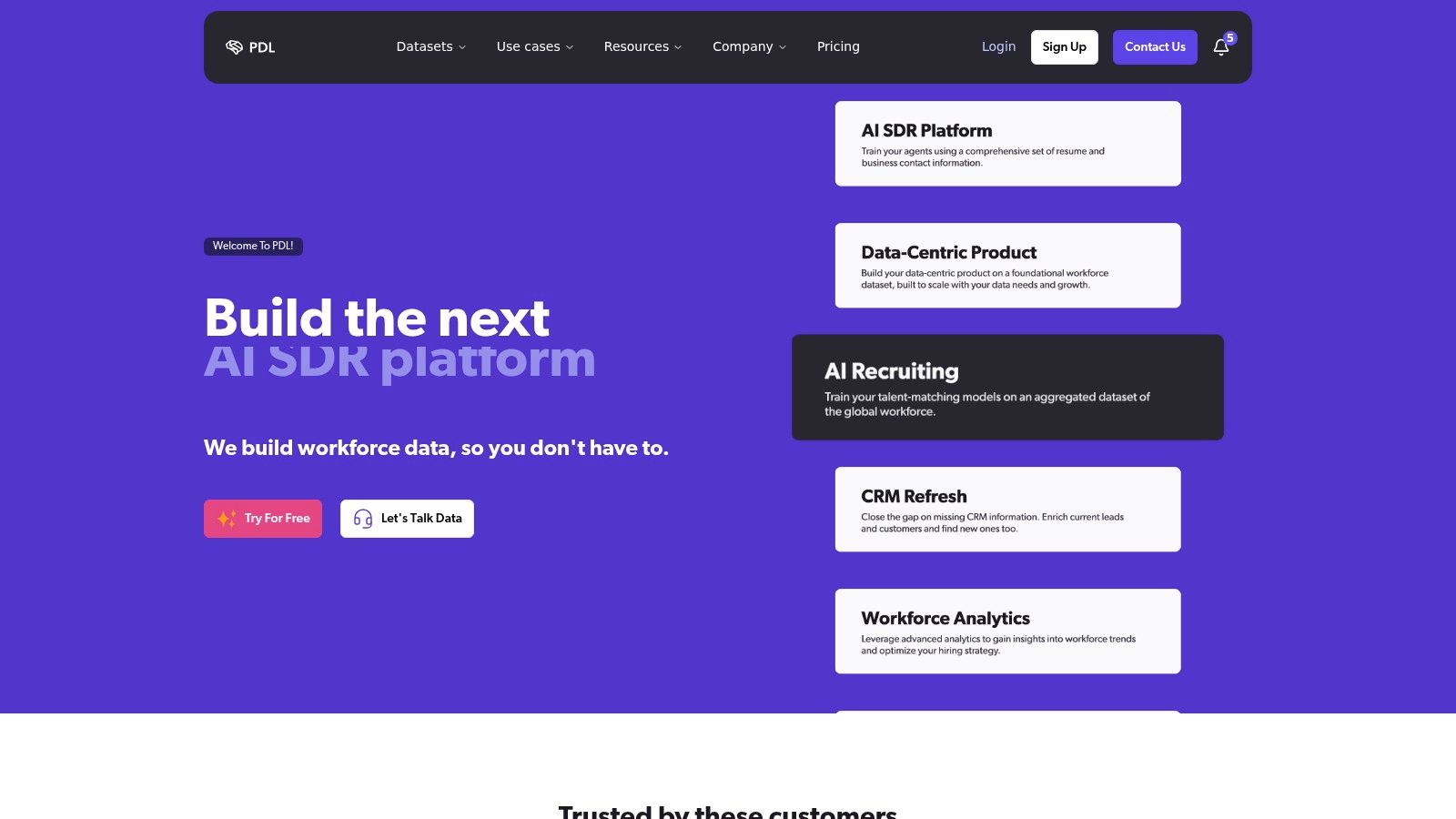 People Data Labs (PDL), Person & Company Enrichment APIs