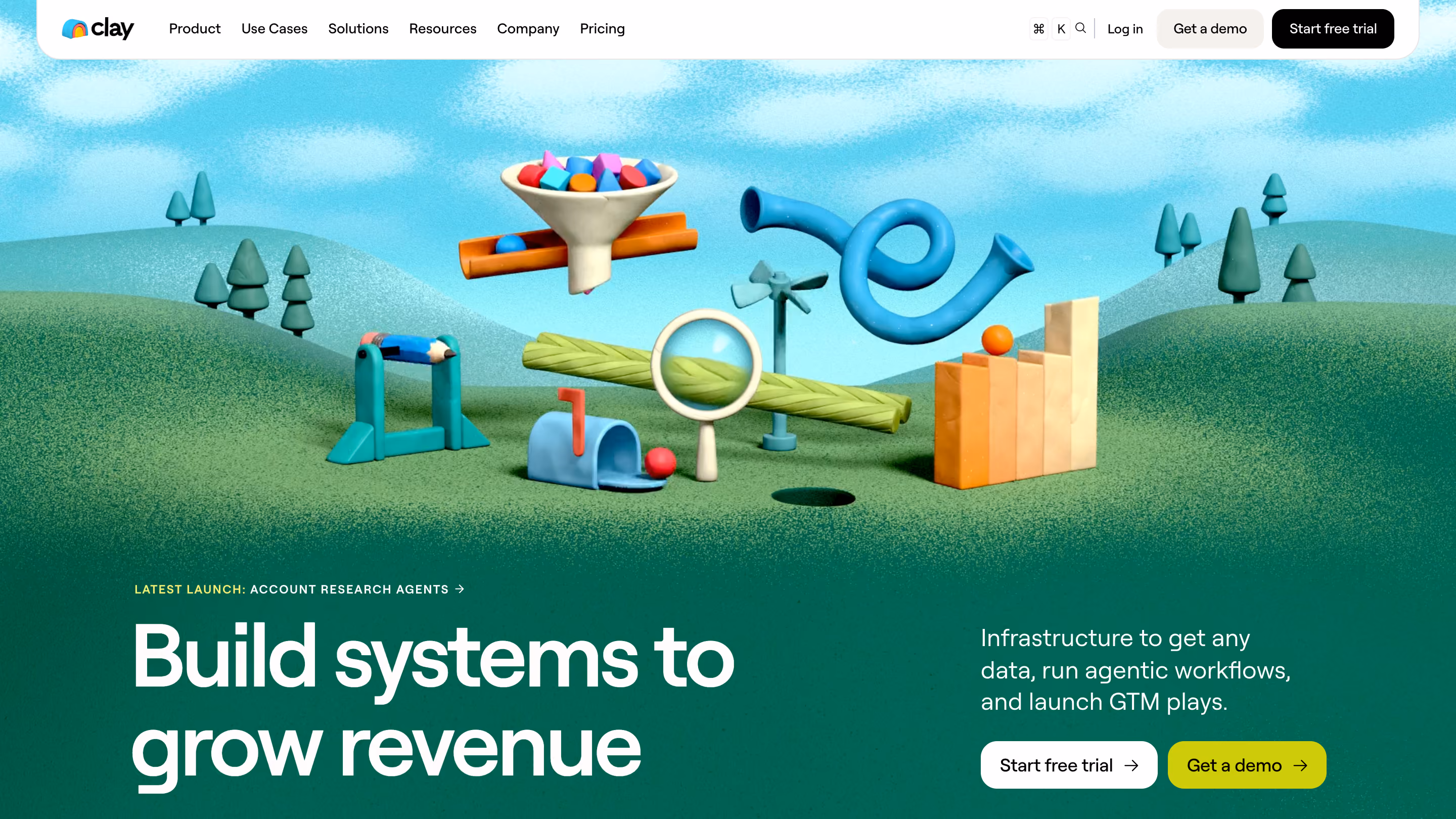 Clay homepage