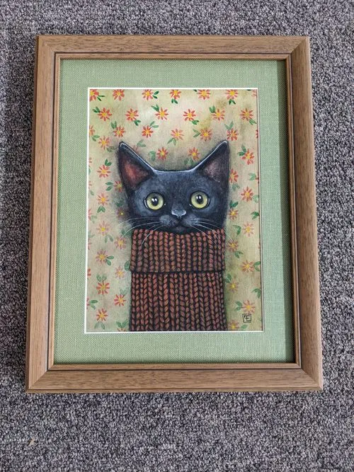 Cute_Cat_Picture_Framed