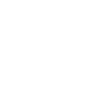 White smiling robot face icon with antennae on a transparent background.