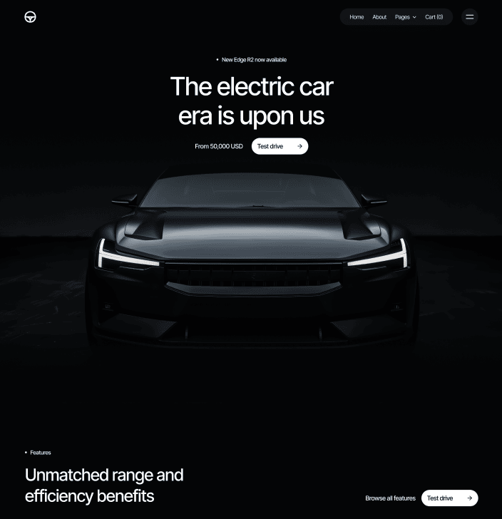 Motorflow - Home V2 Main Page - Automotive Webflow Template | BRIX Templates
